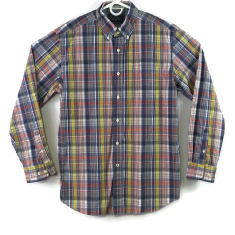 *FINAL $* Nautica Plaid Sea Voyage Button Shirt LG